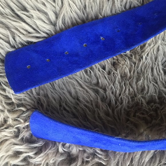 Vintage Caleche blue 'wonder woman' adustable belt - 38" - Picture 5 of 9